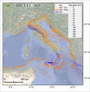 Database of Individual Seismogenic Sources (DISS), version 3.3.1: A compilation of potential sources for earthquakes larger than M 5.5 in Italy and surrounding areas