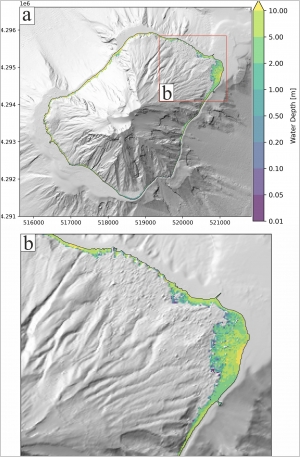 Simulated scenarios of volcanic mass movements and associated tsunamis at Stromboli (Aeolian archipelago, Tyrrhenian sea, Italy) – version 2, simulations with 10-m resolution topo-bathymetry
