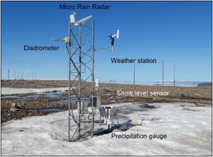 Meteorological data at the precipitation mast at the Thule High Arctic Atmospheric Observatory (THAAO_Met_Prec)