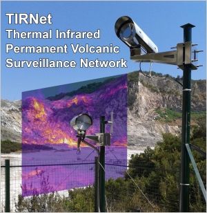 Ground-based thermal/IR images acquired by TIRNet permanent volcanic surveillance network