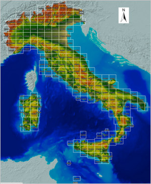 TINITALY, a digital elevation model of Italy with a 10 meters cell size