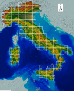 TINITALY, a digital elevation model of Italy with a 10 meters cell size, version 1.0