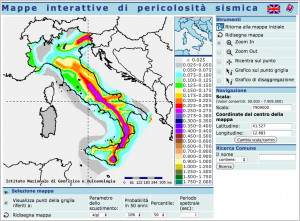 Database della pericolosità sismica MPS04