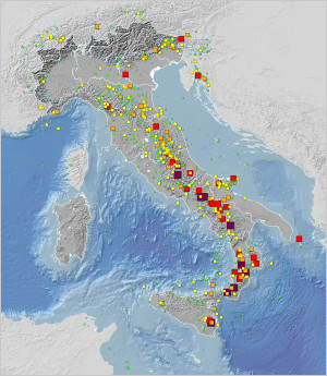 Catalogo Parametrico dei Terremoti Italiani (CPTI15), versione 1.5