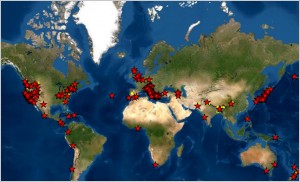 World Catalog of Earthquake Rotated Objects (EROs)