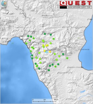 Aggiornamento al rilievo macrosismico degli effetti prodotti dal terremoto del Pollino del 26 ottobre 2012 alle ore 01:05 locali
