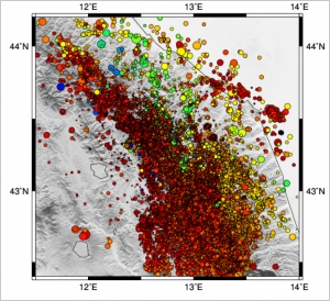 ReSIICOeqs. Database of the Central Eastern Italy Seismometric Network: locations