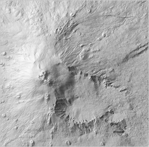 Digital Elevation Model of Mt Etna updated to 18 December 2015