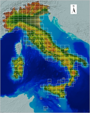 TINITALY, a digital elevation model of Italy with a 10 meters cell size, version 1.1