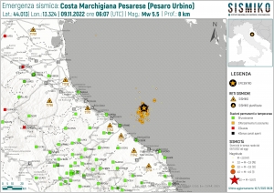 Seismic Data acquired by the SISMIKO Emergency Group - Northern Marche Coast - Italy 2022 - T17