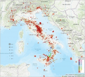 Bollettino Sismico Italiano (BSI), III quadrimestre 2022