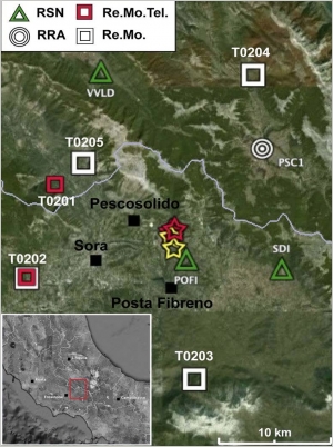 Seismic Data acquired by the INGV Emergency Group - Frusinate - Italy 2009 - T02